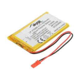 Acumul: Li-Po; 3,7V; 2500mAh; cabluri,contector JST SYP-02T-1