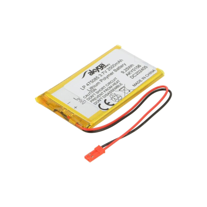 Acumul: Li-Po; 3,7V; 2500mAh; cabluri,contector JST SYP-02T-1