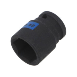 Cap; tubulară,cu impact; 24mm; 1/2"; Lung.manşon: 42mm; scurtă
