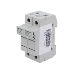 Clemă; 10x38mm; pentru şină DIN; 30A; Poli: 2; 1kVDC