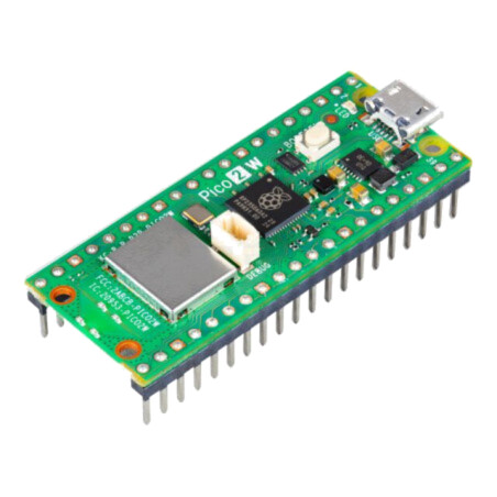 Set: placă prototip; Raspberry Pi PICO 2 W WITH HEADER; 2,4GHz