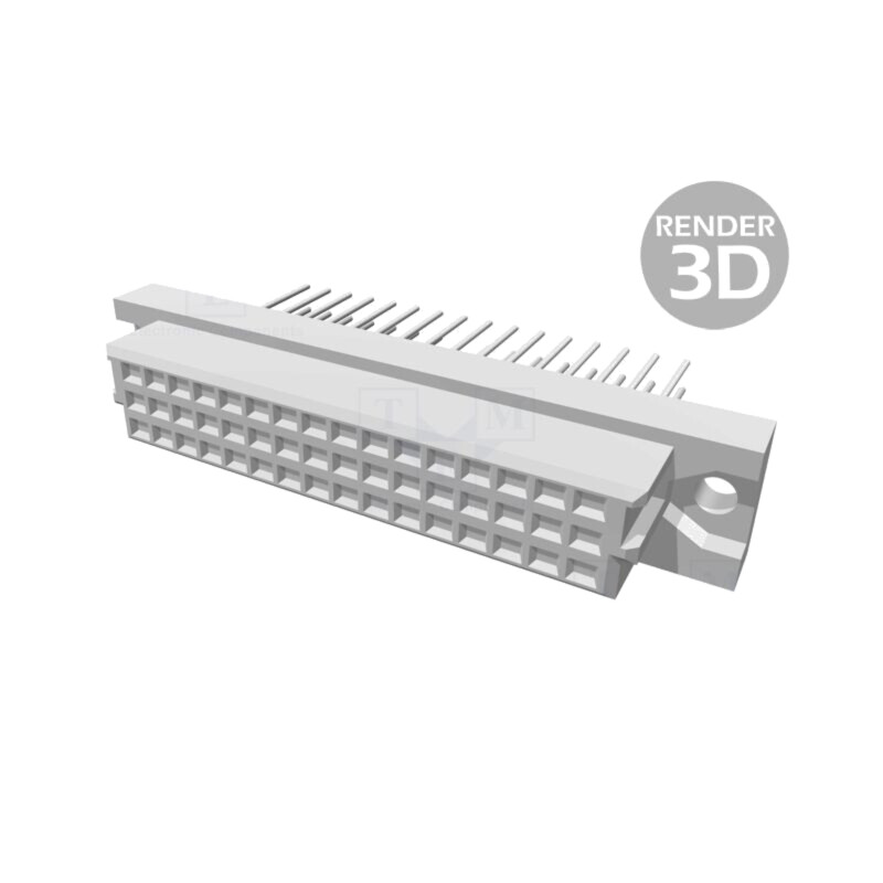 Conector: DIN 41612; mufă; mamă; PIN: 48; drept; 2A; a+c; 13mm