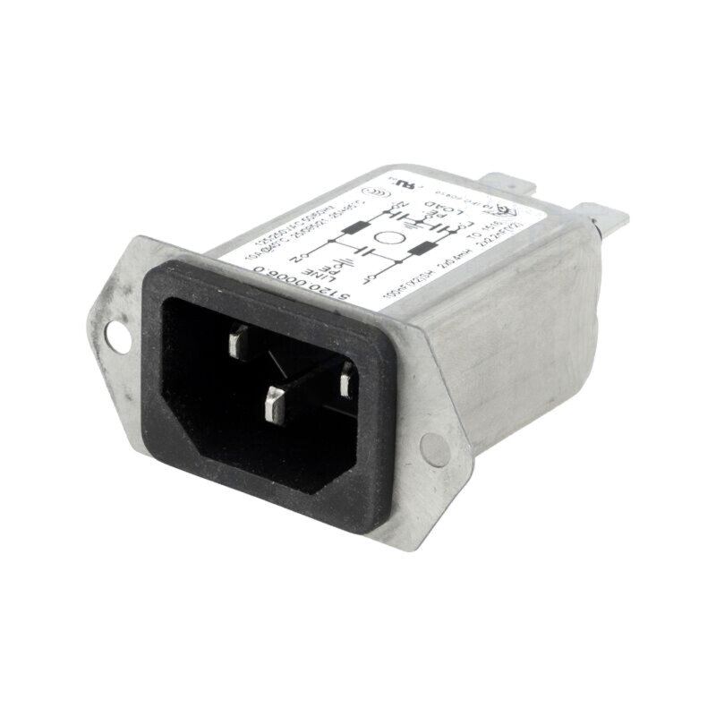 Conector: alimentare AC; soclu; tată; 10A; 250VAC; C14 (E); 5120