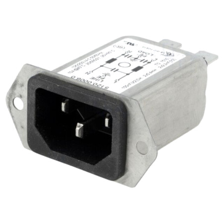 Conector: alimentare AC; soclu; tată; 10A; 250VAC; C14 (E); 5120
