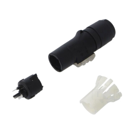 Conector: circular; mufă; tată; PIN: 3; pe cablu; 16A; 250VAC; 2,5mm2