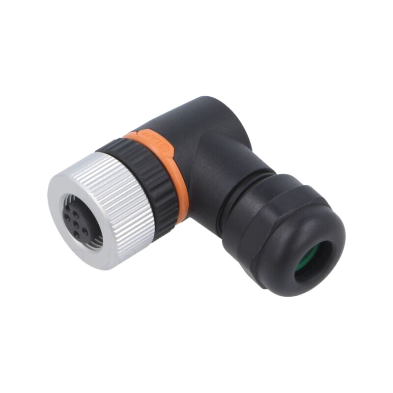 Conector: M12; mufă; PIN: 5; mamă; 30V; în unghi 90°; IP67; pe cablu Conector: M12; mufă; PIN: 5; mamă; 30V; în unghi 90°; IP67; pe cablu