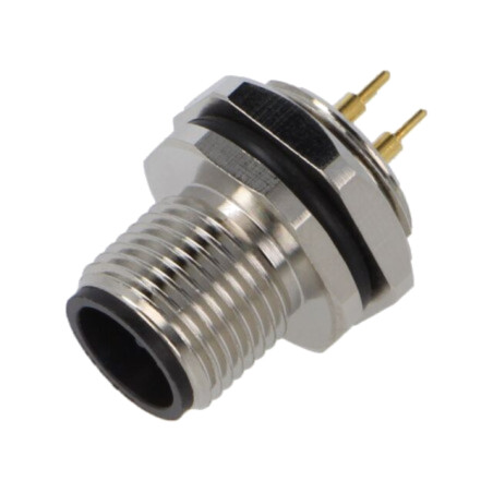 Conector: M12; soclu; tată; 4A; 250V; PIN: 4; IP67; drept; THT