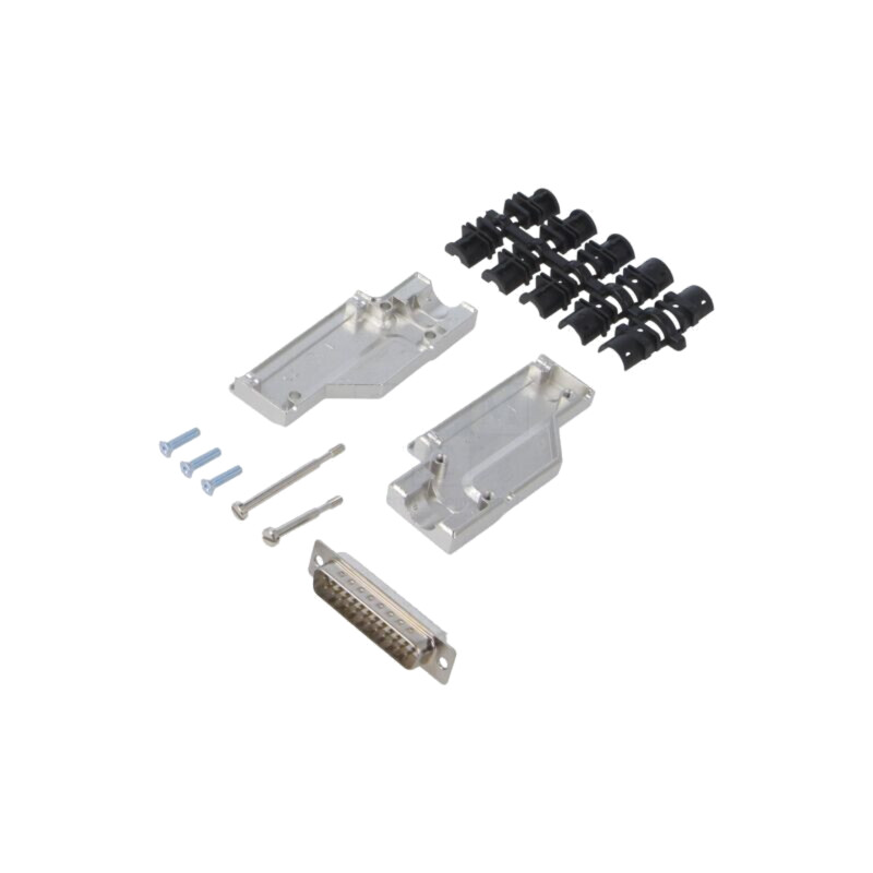 Conector: D-Sub; PIN: 25; mufă; tată; în unghi 90°; lipire; pe cablu Conector: D-Sub; PIN: 25; mufă; tată; în unghi 90°; lipire; pe cablu