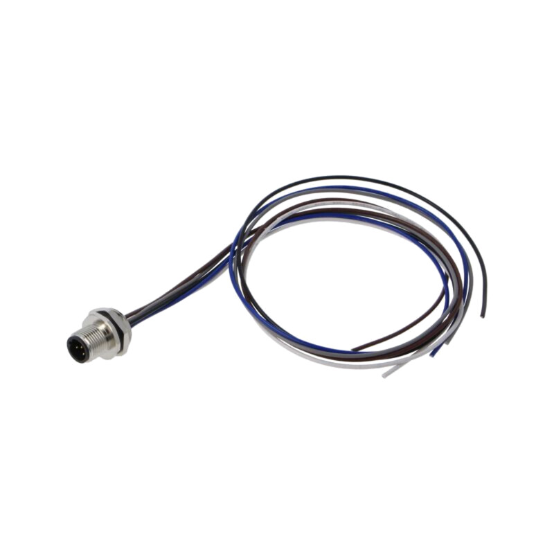 Conector: M12; soclu; tată; 2A; 60V; PIN: 5; IP67; drept; cabluri Conector: M12; soclu; tată; 2A; 60V; PIN: 5; IP67; drept; cabluri