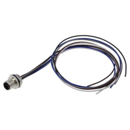 Conector: M12; soclu; tată; 2A; 60V; PIN: 5; IP67; drept; cabluri