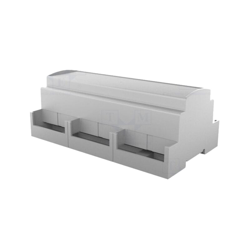 Carcasă: pentru şină DIN; Y: 91mm; X: 160,2mm; Z: 62mm; gri; Nr.mod: 9 Carcasă: pentru şină DIN; Y: 91mm; X: 160,2mm; Z: 62mm; gri; Nr.mod: 9