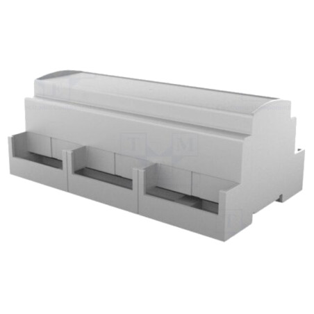 Carcasă: pentru şină DIN; Y: 91mm; X: 160,2mm; Z: 62mm; gri; Nr.mod: 9