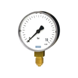 Manometru; -1÷3bar; Clasa: 2,5; 63mm; Temp: -20÷60°C; plastic