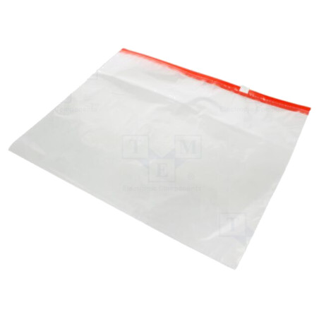 Pungă cu glisor; Lung: 280mm; Lăţ: 350mm; Gros: 70um; transparentă