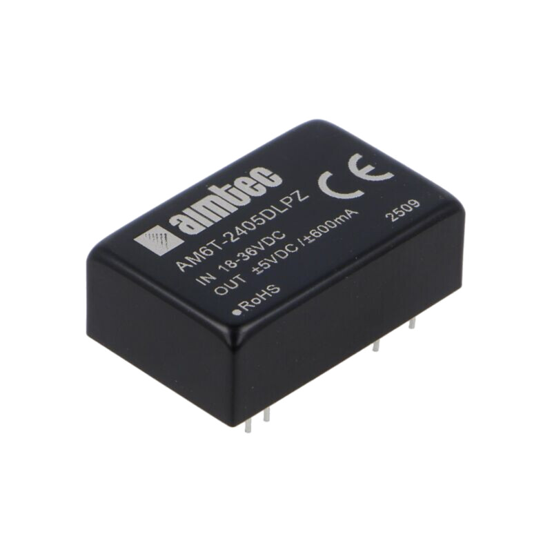 Convertor: DC/DC; 6W; Uintr: 18÷36VDC; Uieş: 5VDC; Uieş2: -5VDC; THT Convertor: DC/DC; 6W; Uintr: 18÷36VDC; Uieş: 5VDC; Uieş2: -5VDC; THT
