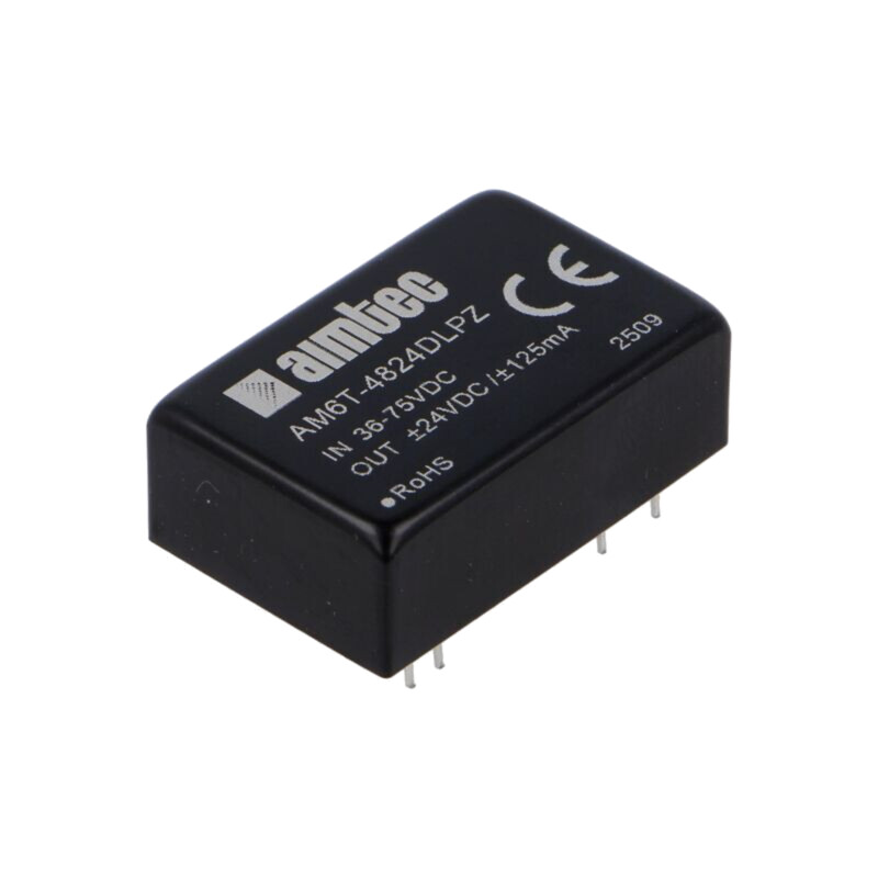 Convertor: DC/DC; 6W; Uintr: 36÷75VDC; Uieş: 24VDC; Uieş2: -24VDC