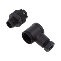 Conector: M12; tată; 713; 250V; IP67; terminal cu şurub; PA; 18AWG
