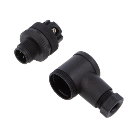 Conector: M12; tată; 713; 250V; IP67; terminal cu şurub; PA; 18AWG