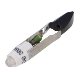 Lampă LED; albă; T5,5; 28VDC; 28VAC; Nr.diode: 1