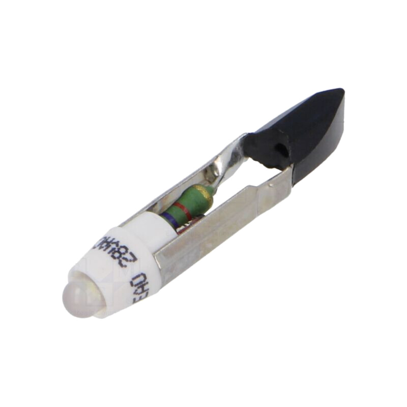 Lampă LED; albă; T5,5; 28VDC; 28VAC; Nr.diode: 1 Lampă LED; albă; T5,5; 28VDC; 28VAC; Nr.diode: 1
