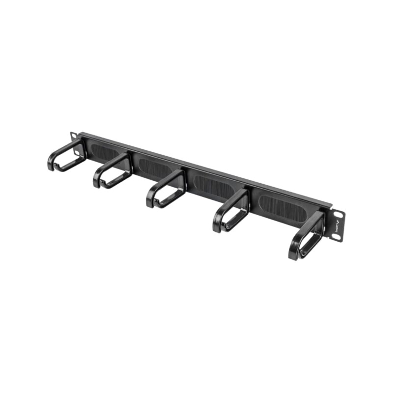 Organizator cabluri; 1U; neagră; Standard: 19"