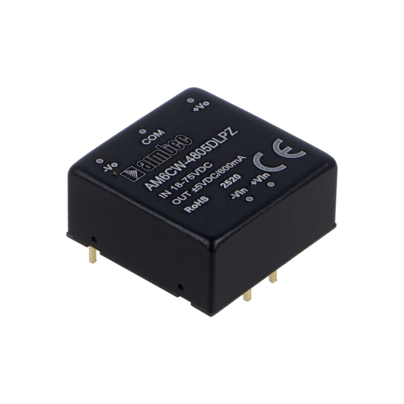 Convertor: DC/DC; 6W; Uintr: 18÷75VDC; Uieş: 5VDC; Uieş2: -5VDC; THT Convertor: DC/DC; 6W; Uintr: 18÷75VDC; Uieş: 5VDC; Uieş2: -5VDC; THT