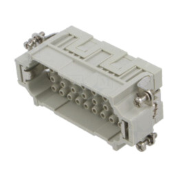 Conector: HDC; inserturi de contact; tată; CQE; PIN: 32; 16A; 600V