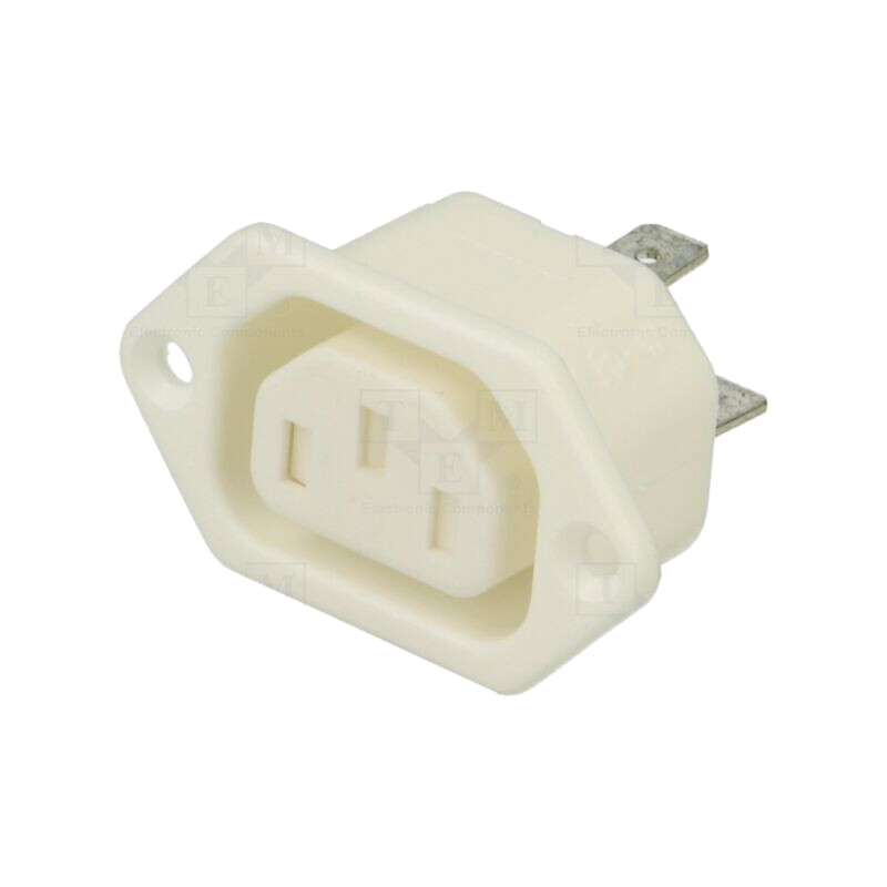 Conector: alimentare AC; soclu; mamă; 10A; 250VAC; C13 (F); UL94V-0