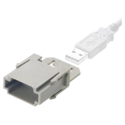 Conector: HDC; modul; tată; 1A; 50V; Han-Modular®; UL94V-0; Module: 1