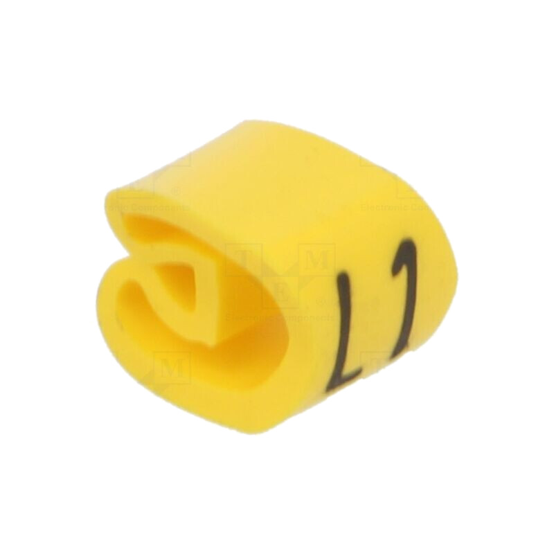 Markere; Marcaj: L1; 4÷10mm; PVC; galbenă; -30÷60°C; prin orificiu