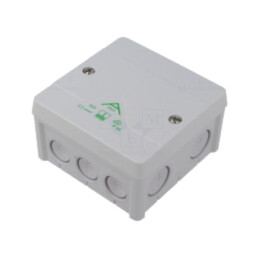 Carcasă: cutie de conexiuni; X: 87mm; Y: 87mm; Z: 52mm; IP66; gri