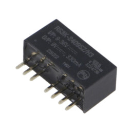 Convertor: DC/DC; 3W; Uintr: 9÷36VDC; Uieş: 9VDC; Iieş: 330mA; SIP8