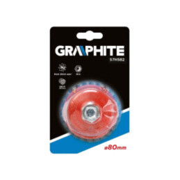 Perie frontală; 80mm; oţel,Oţel rezistent la acizi; Fixare: M14