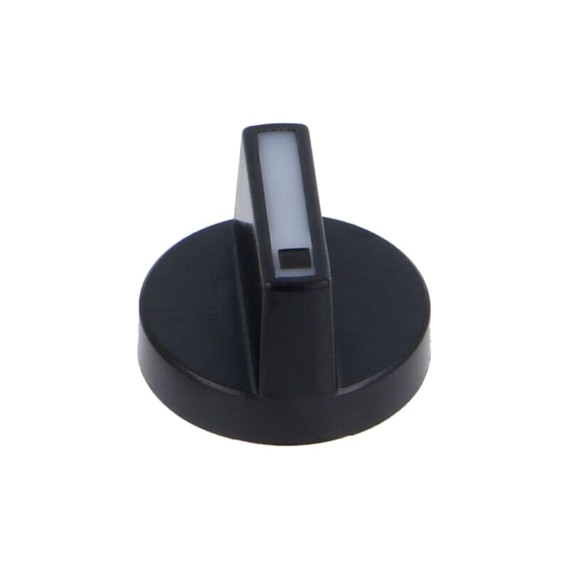 Buton rotativ; Culoare buton: albă; plastic; Ø18mm; Corp: neagră Buton rotativ; Culoare buton: albă; plastic; Ø18mm; Corp: neagră