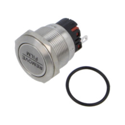 Comutator: anti-vandalism; Poz: 2; SPDT; 1A/220VAC; IP65; ON-(ON)