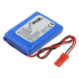 Acumul: Li-Po; 7,4V; 600mAh; cabluri,contector JST SYP-02T-1
