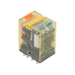 Releu: electromagnetic; DPDT; Ubobină: 24VAC; Icontacte max: 10A