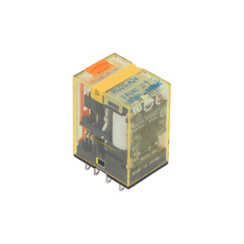 Releu: electromagnetic; DPDT; Ubobină: 24VAC; Icontacte max: 10A Releu: electromagnetic; DPDT; Ubobină: 24VAC; Icontacte max: 10A