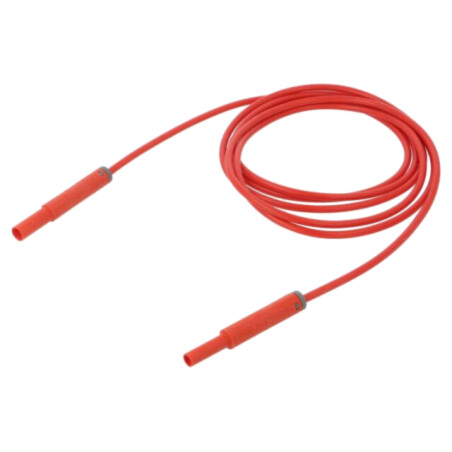 Cablu de măsurare; 19A; soclu banană 4mm,mufă banană 4 mm