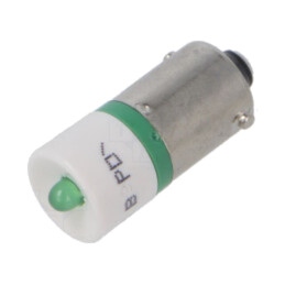 Lampă LED; verde; BA9S; 24VDC; 24VAC; Nr.diode: 1; OptoHiT