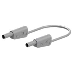 Cablu de măsurare; 32A; mufă banană 4 mm,din ambele părţi; gri