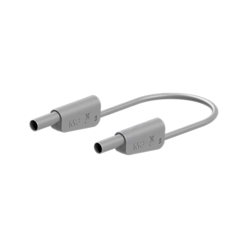 Cablu de măsurare; 32A; mufă banană 4 mm,din ambele părţi; gri