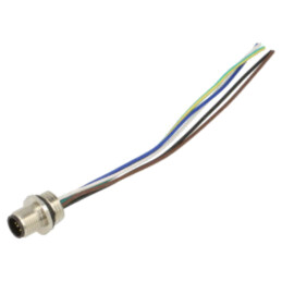 Conector: M12; soclu; tată; 2A; 60V; PIN: 5; IP67; drept; cabluri