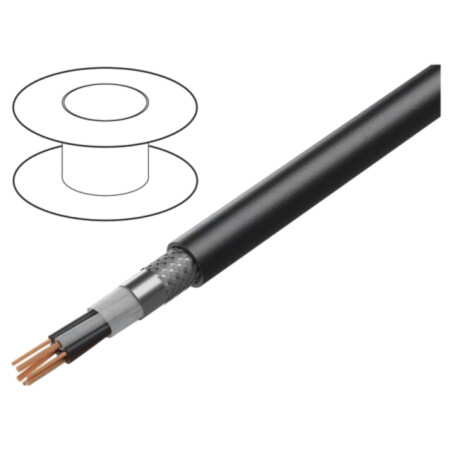 Cablu; BiTservo UV 3plus 2XSLCHK-J; 3G0,75mm2,3x4mm2; litat; Cu