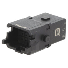 Conector: HDC; inserturi de contact; tată; Han® 1A; PIN: 12