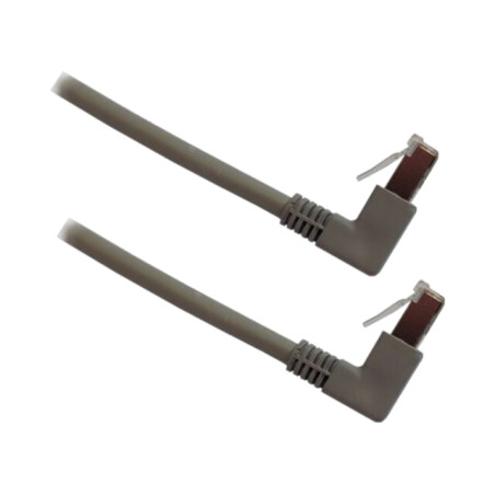 Patch cord; RJ45 mufă în unghi superioară,din ambele părţi