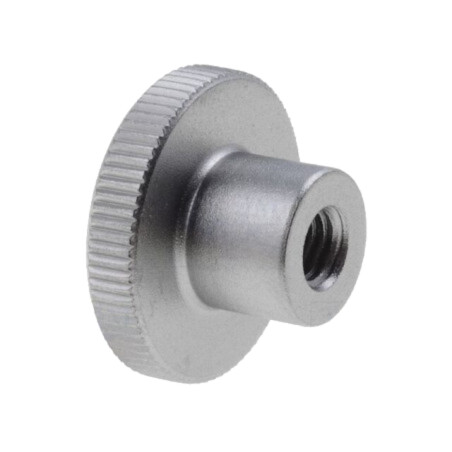Buton de reglare; Ø: 30mm; Filet int: M8; H: 18mm; oțel inoxidabil