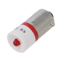 Lampă LED; roşie; BA9S; 130VAC; Nr.diode: 1; OptoHiT