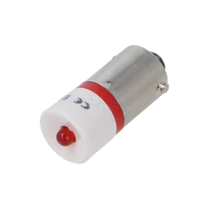 Lampă LED; roşie; BA9S; 130VAC; Nr.diode: 1; OptoHiT Lampă LED; roşie; BA9S; 130VAC; Nr.diode: 1; OptoHiT
