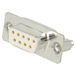 Conector: D-Sub; PIN: 9; soclu; mamă; pentru PCB,clichet PCB; drept